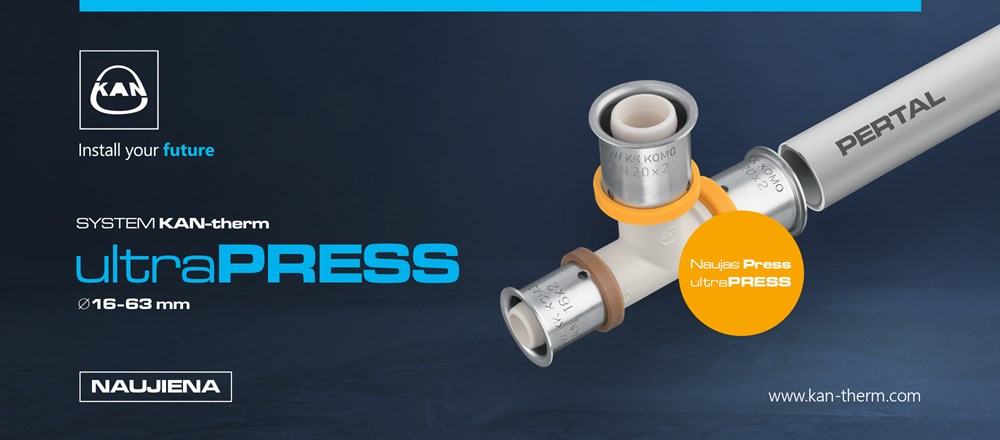 KAN-therm Press sistema jau modernizuotoje KAN-therm ultraPRESS versijoje